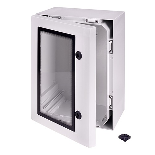 Armario Fibox ARCA PC 300x400x210 con tapa transparente y llave