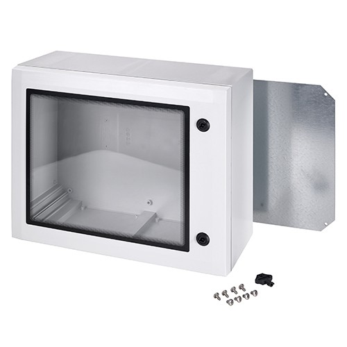 Armario Fibox ARCA PC 400x500x210 con tapa transparente y llave