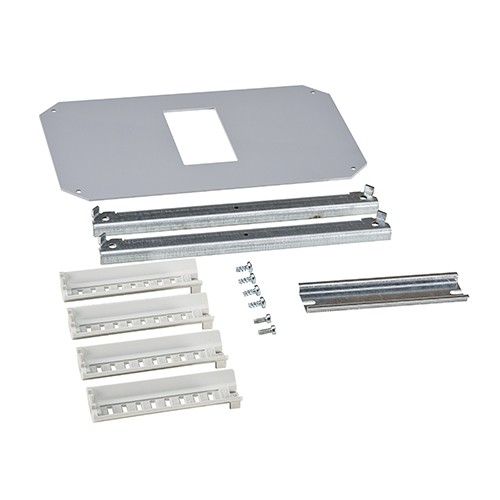 Estructura interior para carril DIN y panel frontal. 1 Fila x 5 Módulos