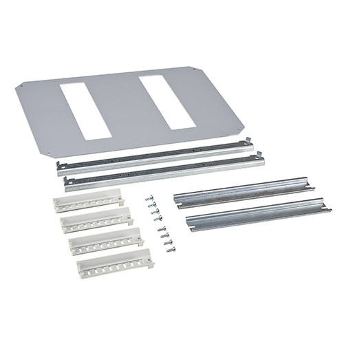 Estructura interior para carril DIN y panel frontal. 2 Filas x 11 Módulos