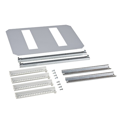 Estructura interior para carril DIN y panel frontal. 2 Filas x 11 Módulos