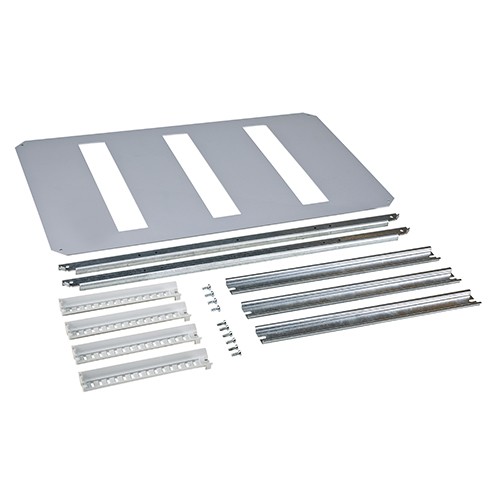 Estructura interior para carril DIN y panel frontal. 3 Filas x 16 Módulos