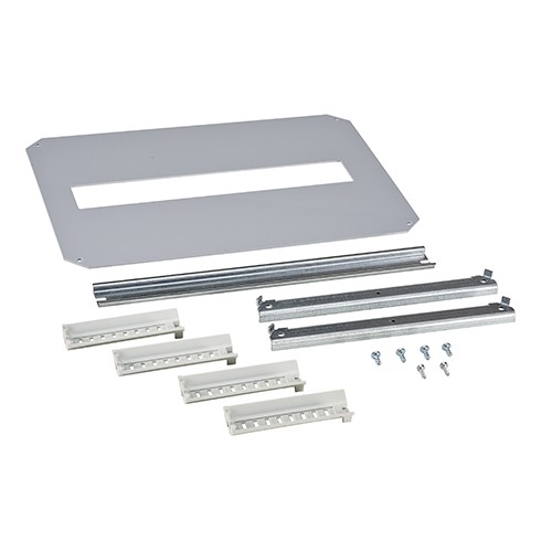 Estructura interior para carril DIN y panel frontal. 1 Fila x 16 Módulos
