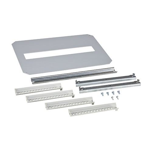 Estructura interior para carril DIN y panel frontal. 1 Fila x 16 Módulos