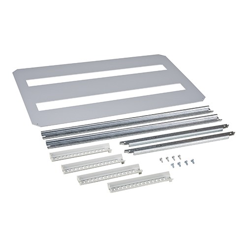 Estructura interior para carril DIN y panel frontal. 2 Filas x 27 Módulos