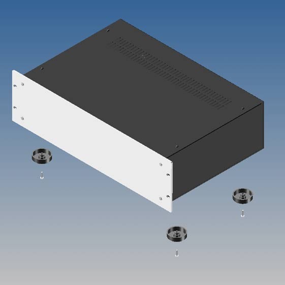 Subrack Teko electrónica 19" 307 x 434 x 123
