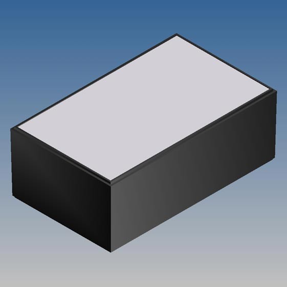 Caja Teko 215 x 130 x 79.4, con tapa plástico y panel de Alu