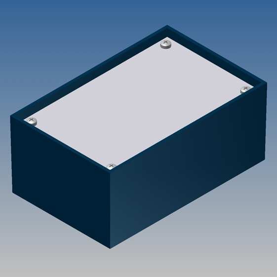 Caja Teko 110 x 70 x 48 base de plástico y con tapa de Alu