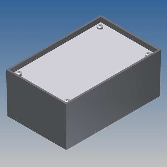 Caja Teko 110 x 70 x 48 base de plástico y con tapa de Alu