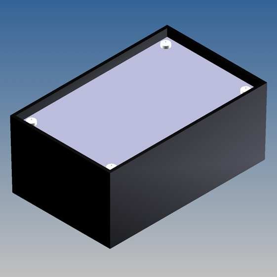 Caja Teko 110 x 70 x 48 base de plástico y con tapa de Alu