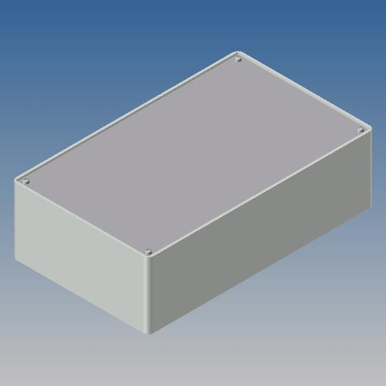 Caja Teko 215 x 130 x 64.5 con tapa de aluminio