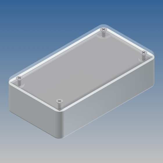 Caja Teko 100 x 55 x 29 con panel de Alu y tapa transparente
