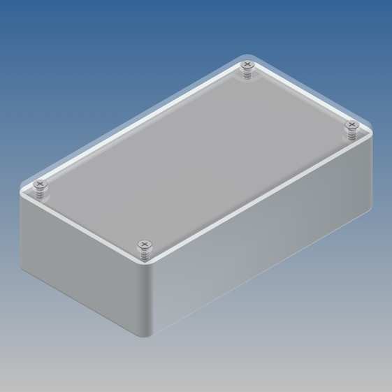 Caja Teko 125 x 70 x 39 con panel de Alu y tapa transparente