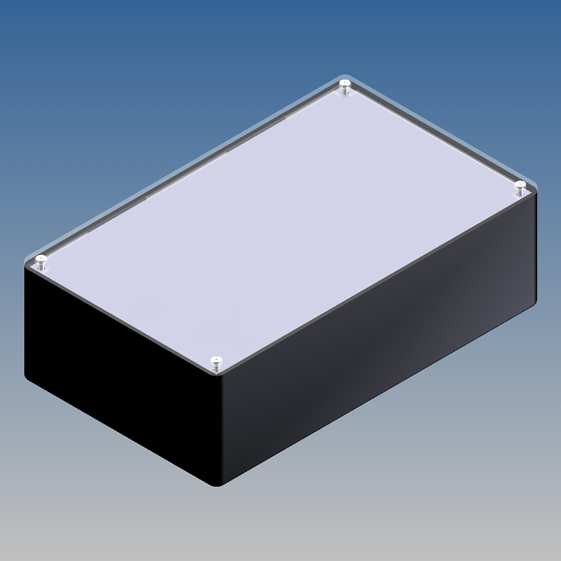 Caja Teko 215 x 130 x 68.5 con panel de Alu y tapa transparente