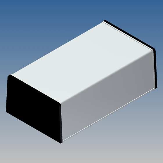 Caja Teko 122.5 x 69.5 x 43.1 de perfil en "U"