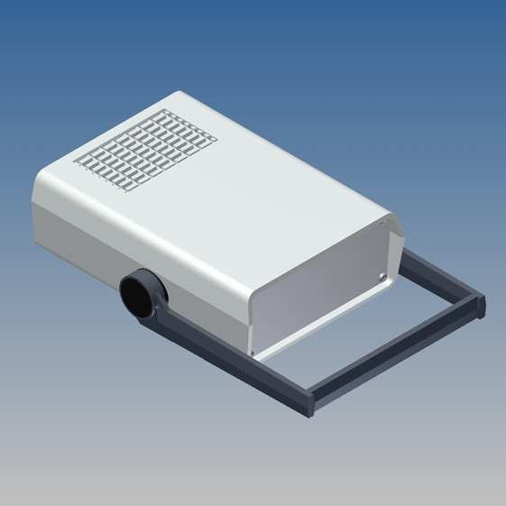 Caja Teko 178 x 128 x Prof. a escoger, con ventilación y paneles Alu 1 mm