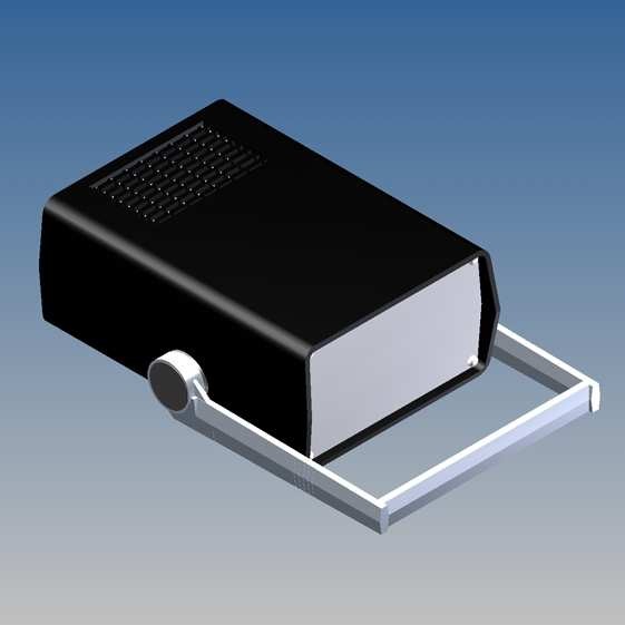 Caja Teko 178 x 128 x Prof. a escoger, con ventilación y paneles Alu 1 mm