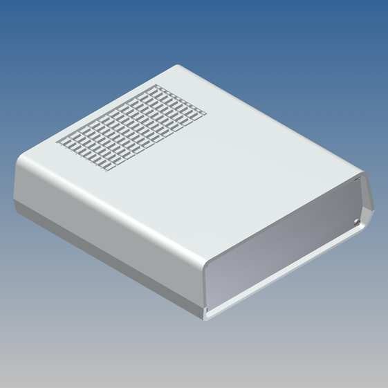 Caja Teko 198 x 178 x Prof. a escoger, con ventilación y paneles Alu 1 mm