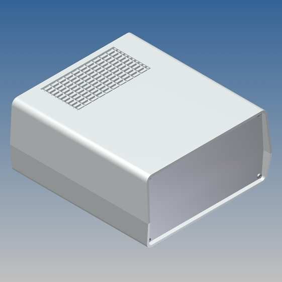 Caja Teko 198 x 178 x Prof. a escoger, con ventilación y paneles Alu 1 mm