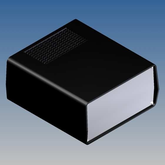 Caja Teko 198 x 178 x Prof. a escoger, con ventilación y paneles Alu 1 mm