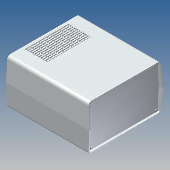 Caja Teko 198 x 178 x Prof. a escoger, con ventilación y paneles Alu 1 mm
