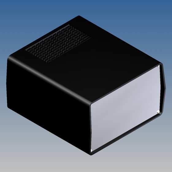 Caja Teko 198 x 178 x Prof. a escoger, con ventilación y paneles Alu 1 mm