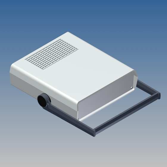 Caja Teko 198 x 178 x Prof. a escoger, con ventilación y paneles Alu 1 mm