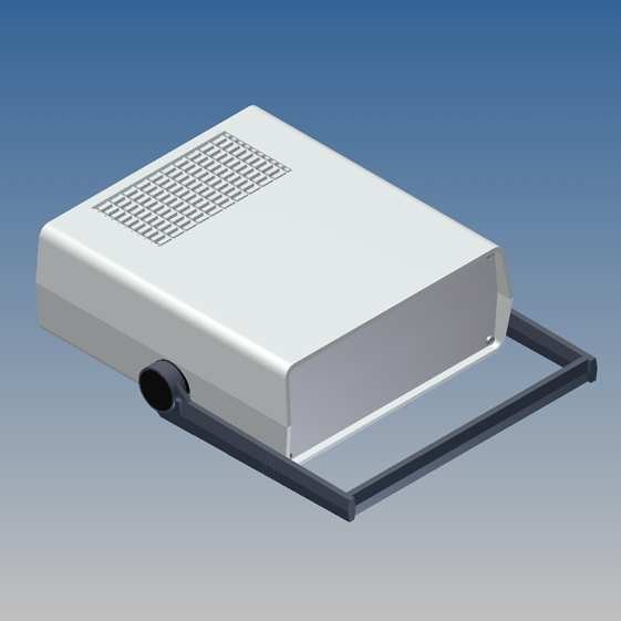 Caja Teko 198 x 178 x Prof. a escoger, con ventilación y paneles Alu 1 mm