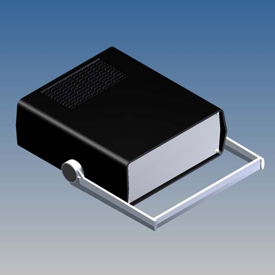 Caja Teko 198 x 178 x Prof. a escoger, con ventilación y paneles Alu 1 mm
