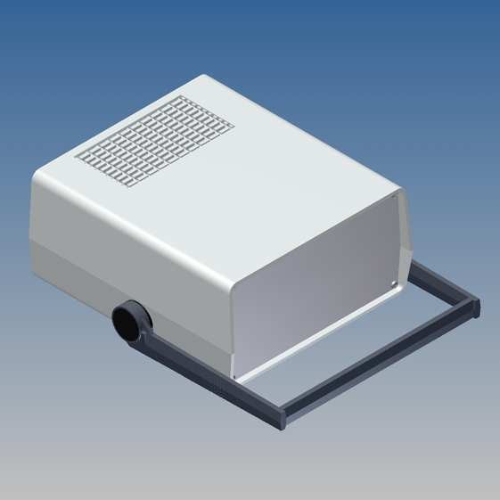 Caja Teko 198 x 178 x Prof. a escoger, con ventilación y paneles Alu 1 mm