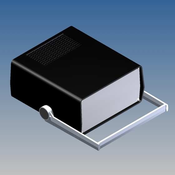 Caja Teko 198 x 178 x Prof. a escoger, con ventilación y paneles Alu 1 mm