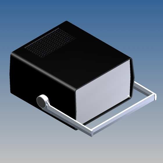 Caja Teko 198 x 178 x Prof. a escoger, con ventilación y paneles Alu 1 mm