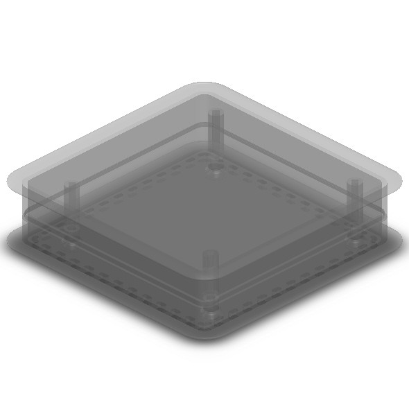 Caja Teko Raspberry PI 103,36 x 103,36 x 27,8
